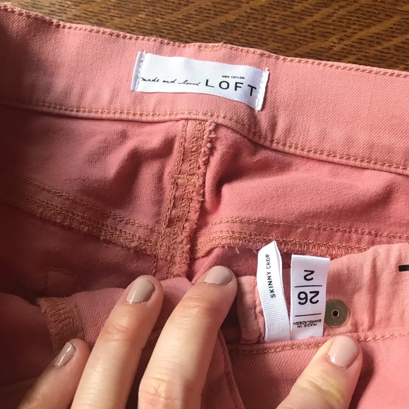 👖LOFT Skinny Crop Jeans sz 26/2🛍 - Picture 2 of 2